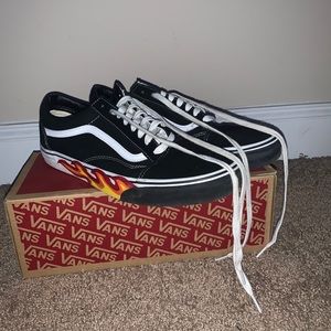 Old skool vans (flame cut out)